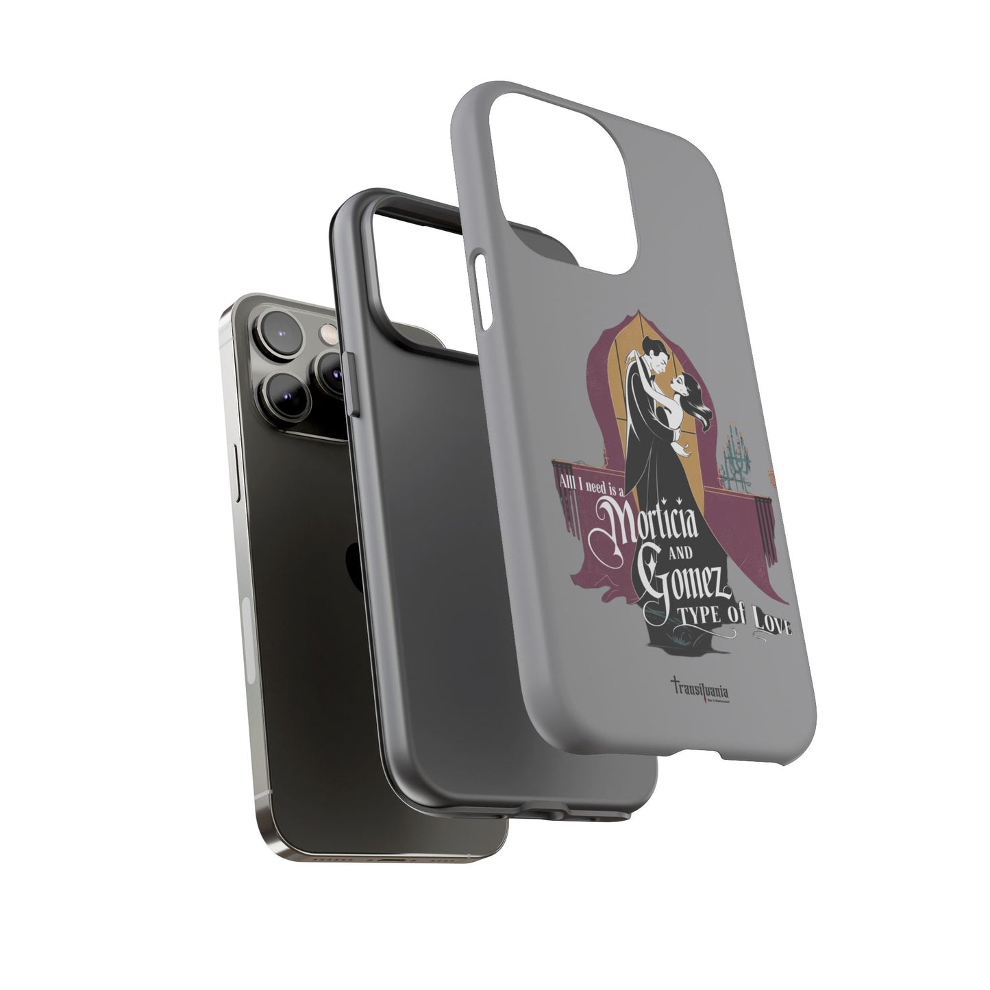 Morticia and Gomez Love Phone Case - Stylish Tough Protection with Gothic Charm