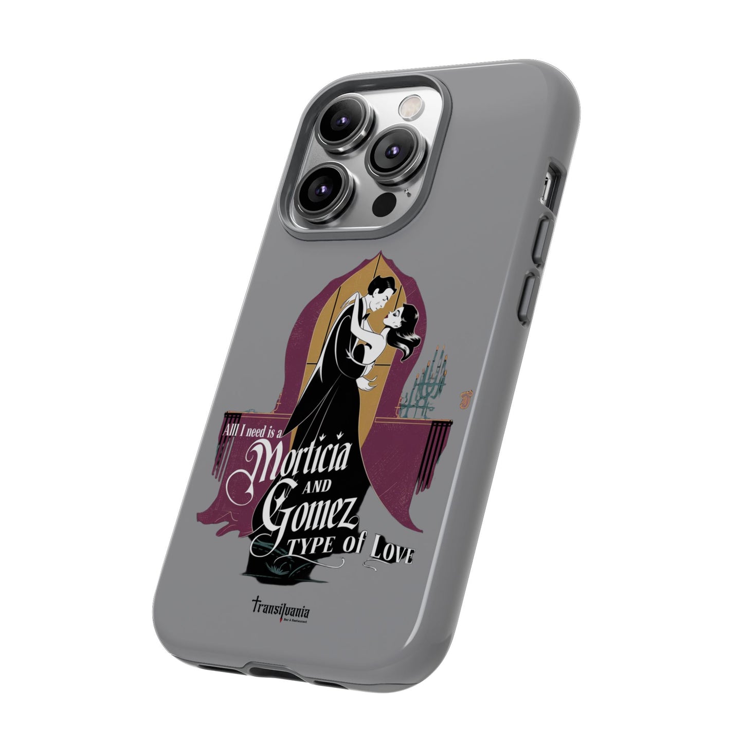 Morticia and Gomez Love Phone Case - Stylish Tough Protection with Gothic Charm