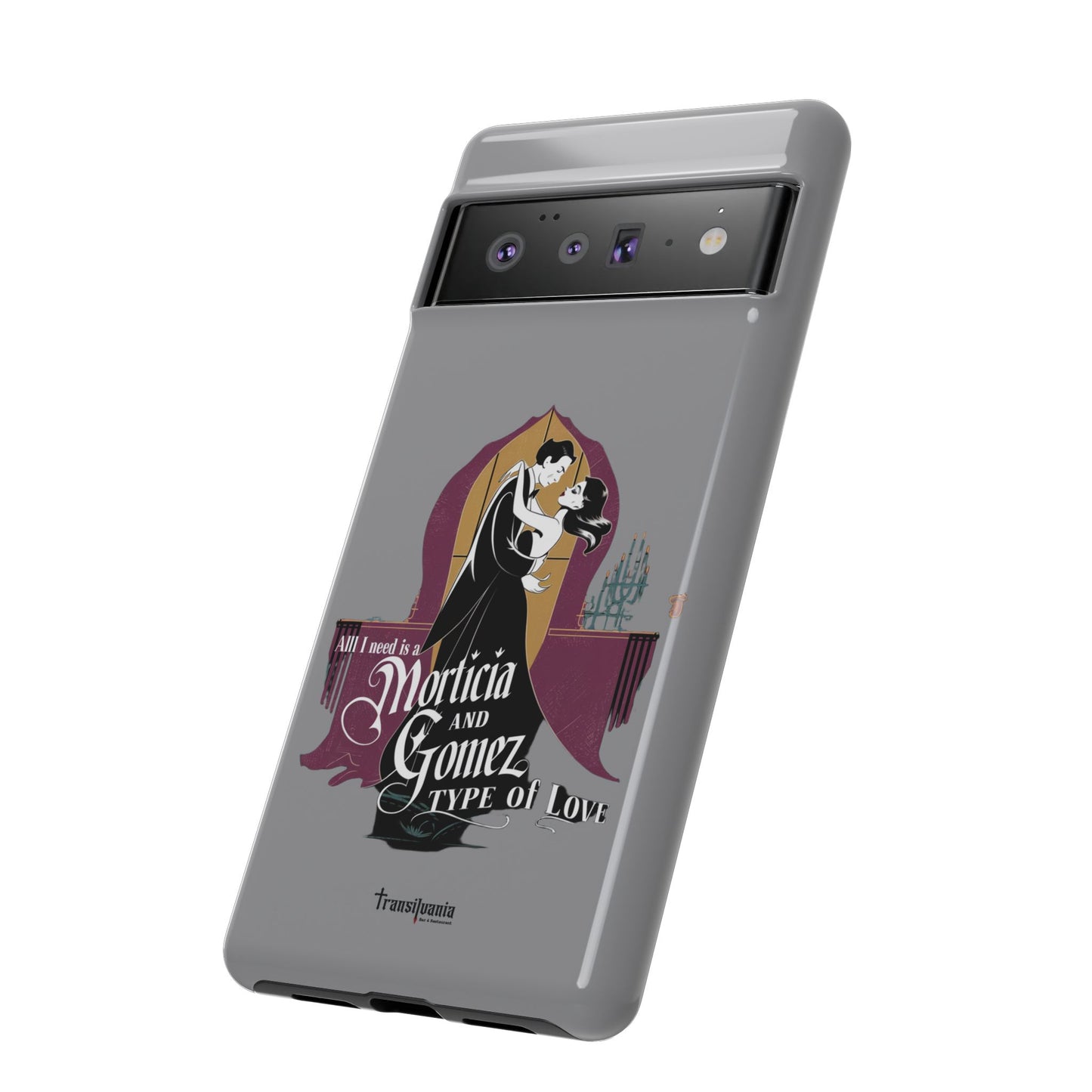 Morticia and Gomez Love Phone Case - Stylish Tough Protection with Gothic Charm