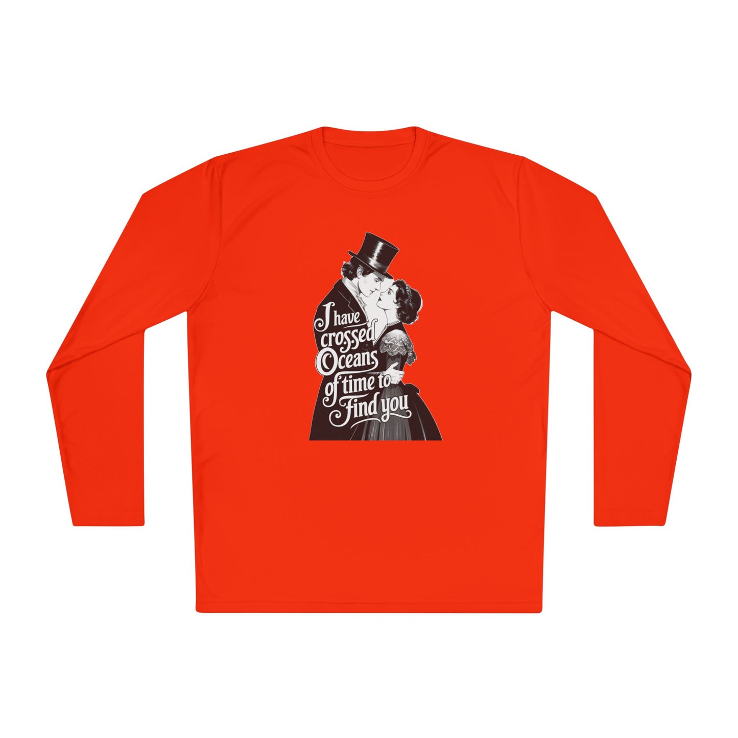 Unisex Lightweight Long Sleeve Tee - 'I Have Crossed Oceans of Time to Find You' Design