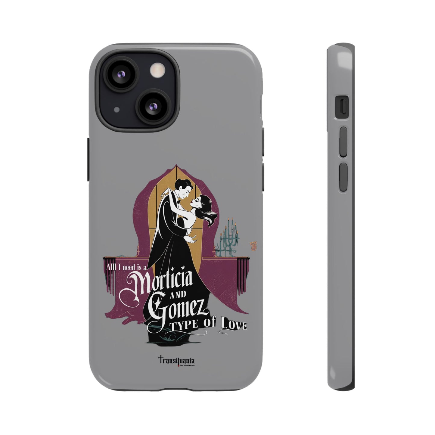 Morticia and Gomez Love Phone Case - Stylish Tough Protection with Gothic Charm