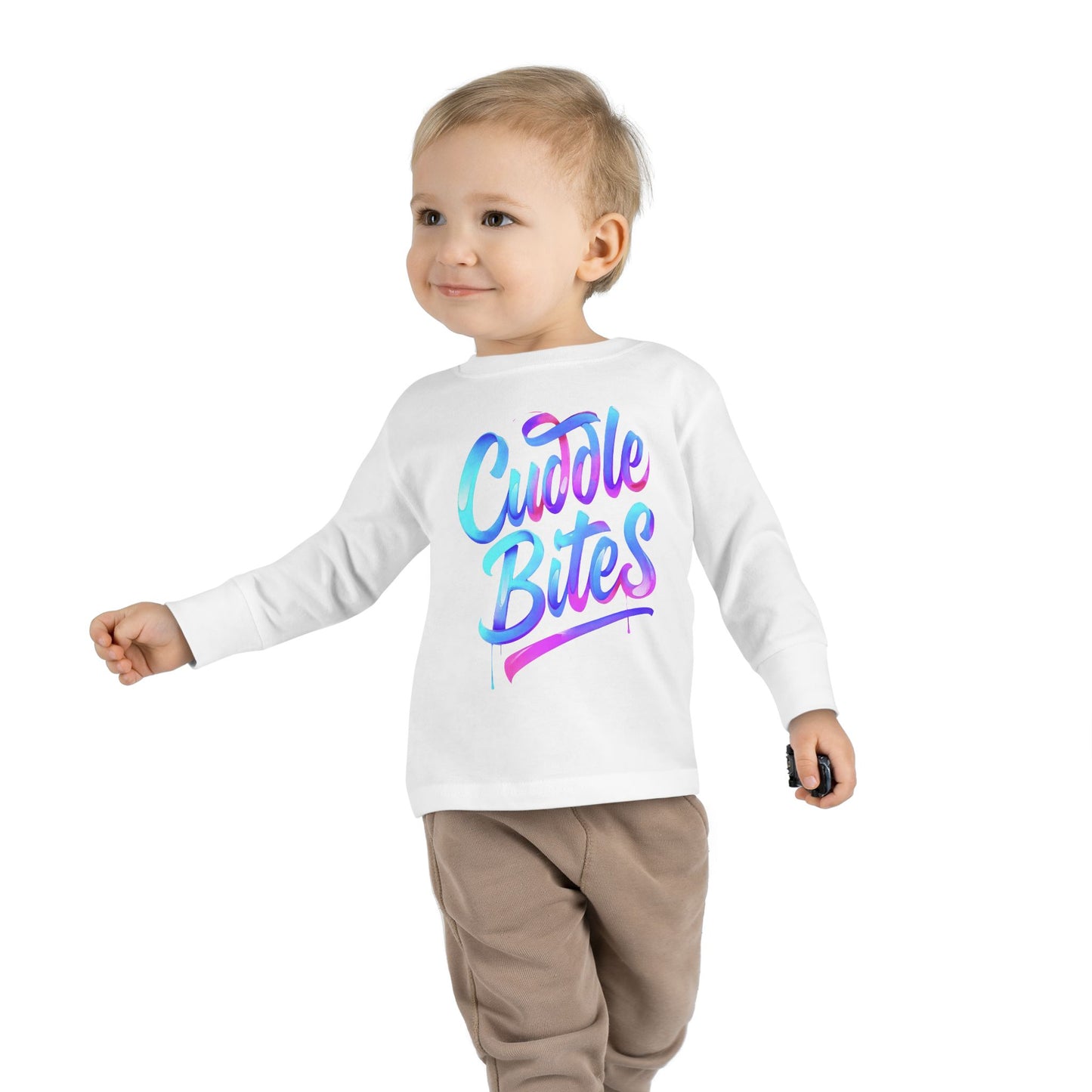 Little Monsters | Cuddle Bites | Toddler Long Sleeve Tee | Fun Kids Shirt, Cute Outfit, Playtime Apparel