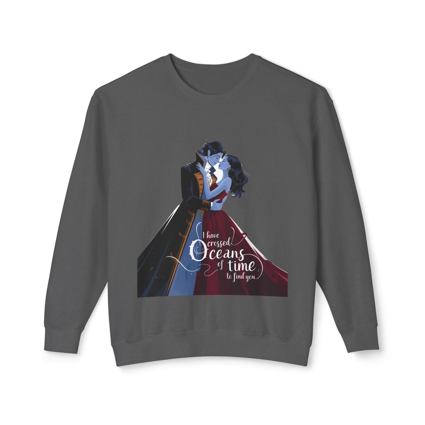 Love Across Time Crewneck Sweatshirt - Unisex Romantic Design