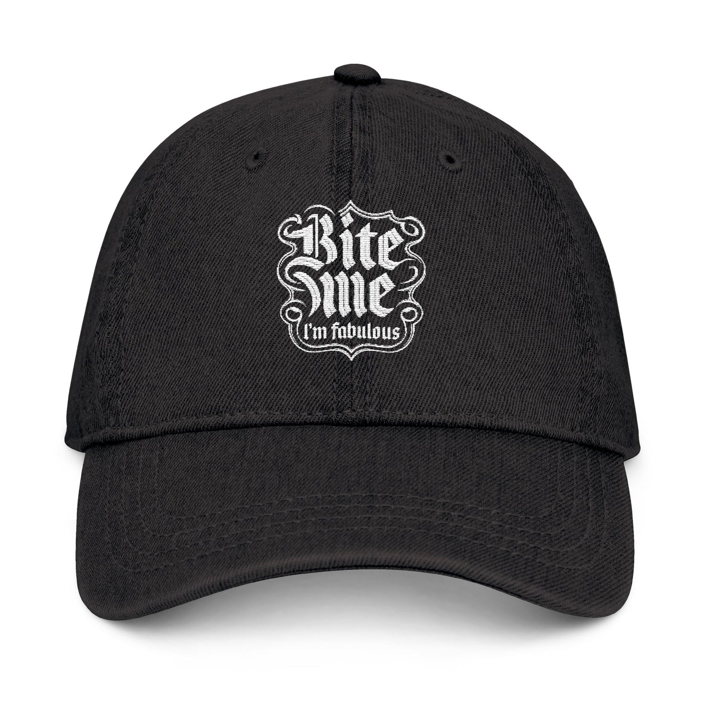Embroidered Hat - Funny Bite Me Design