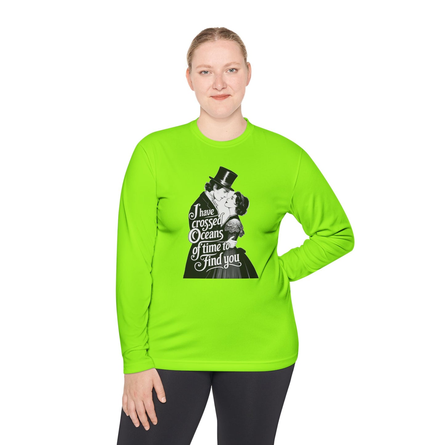 Unisex Lightweight Long Sleeve Tee - 'I Have Crossed Oceans of Time to Find You' Design