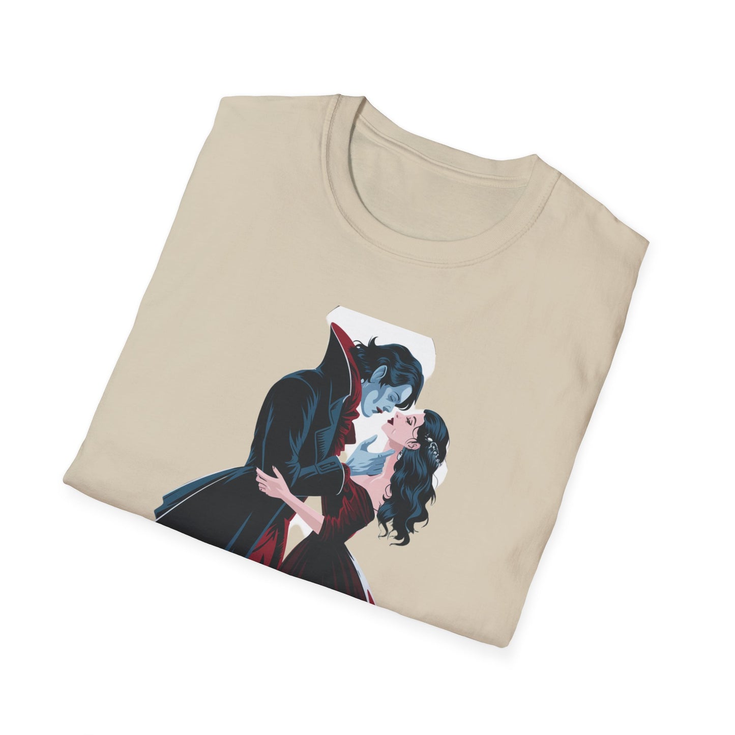 Romantic Vampire Graphic T-Shirt - 'I Have Crossed Oceans of Time to Find You'