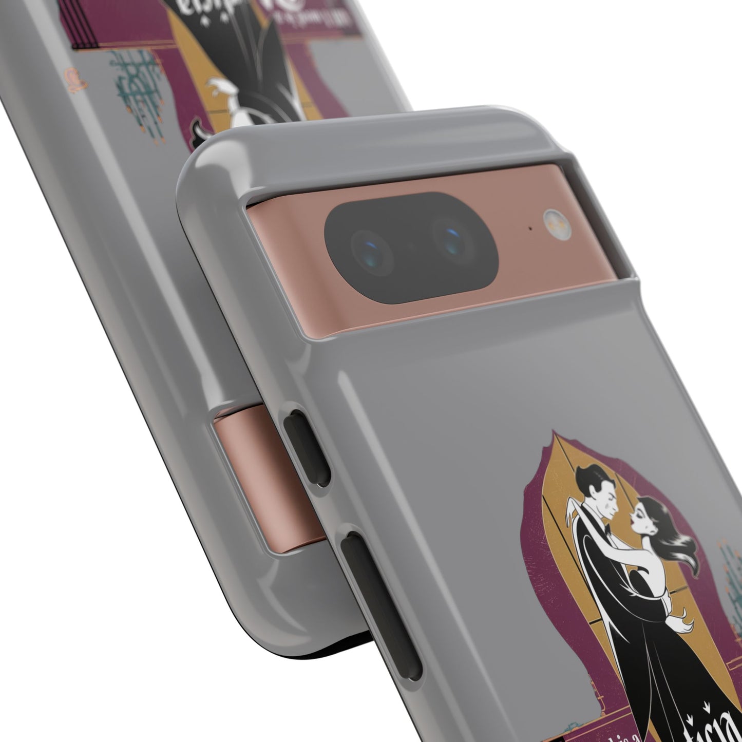 Morticia and Gomez Love Phone Case - Stylish Tough Protection with Gothic Charm