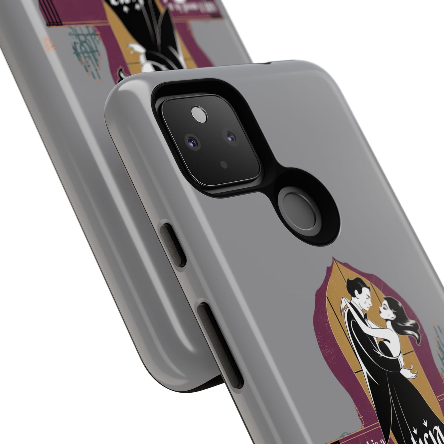 Morticia and Gomez Love Phone Case - Stylish Tough Protection with Gothic Charm