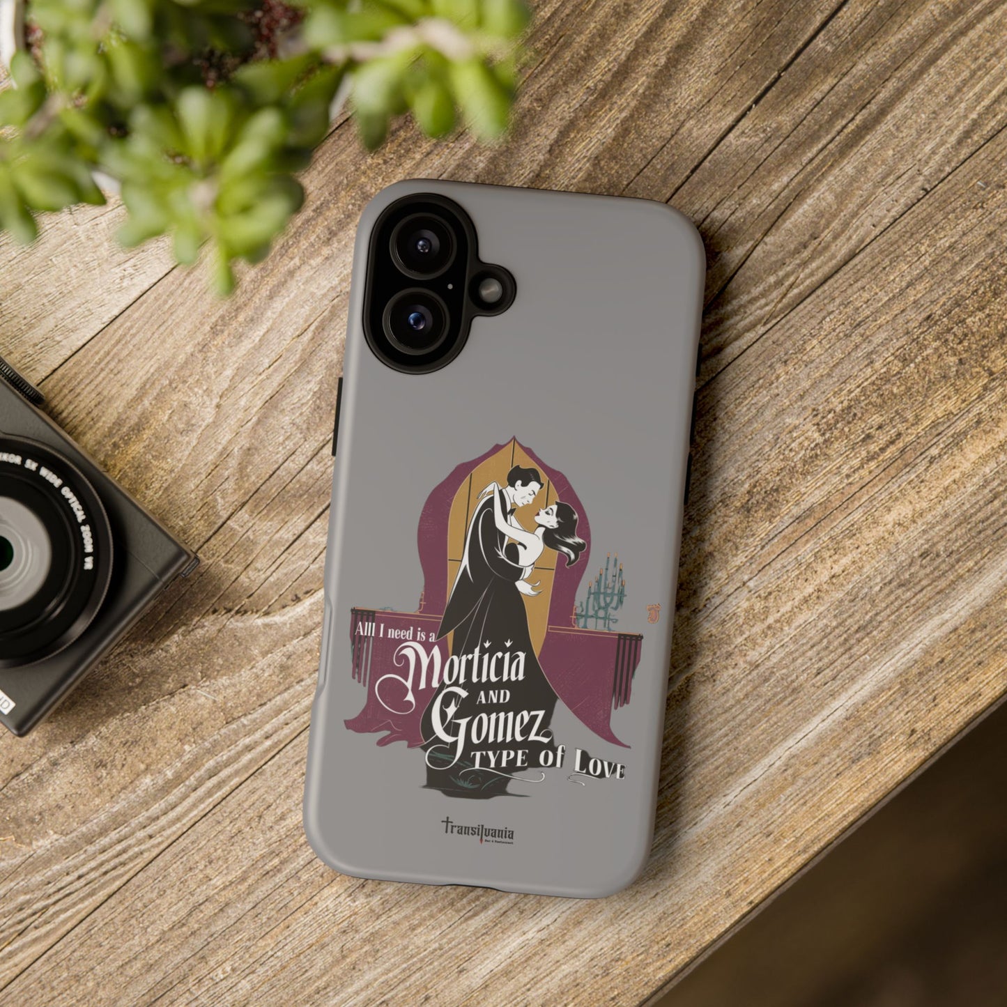 Morticia and Gomez Love Phone Case - Stylish Tough Protection with Gothic Charm