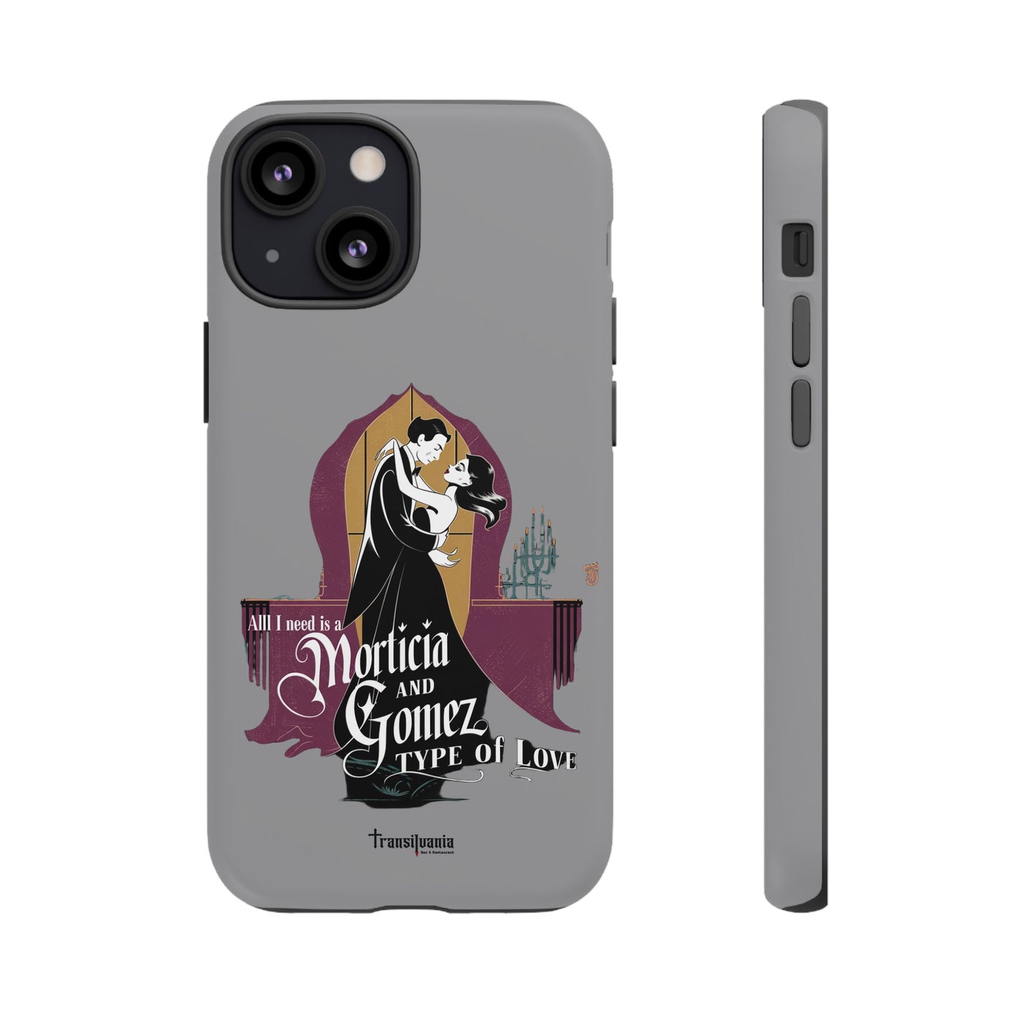 Morticia and Gomez Love Phone Case - Stylish Tough Protection with Gothic Charm