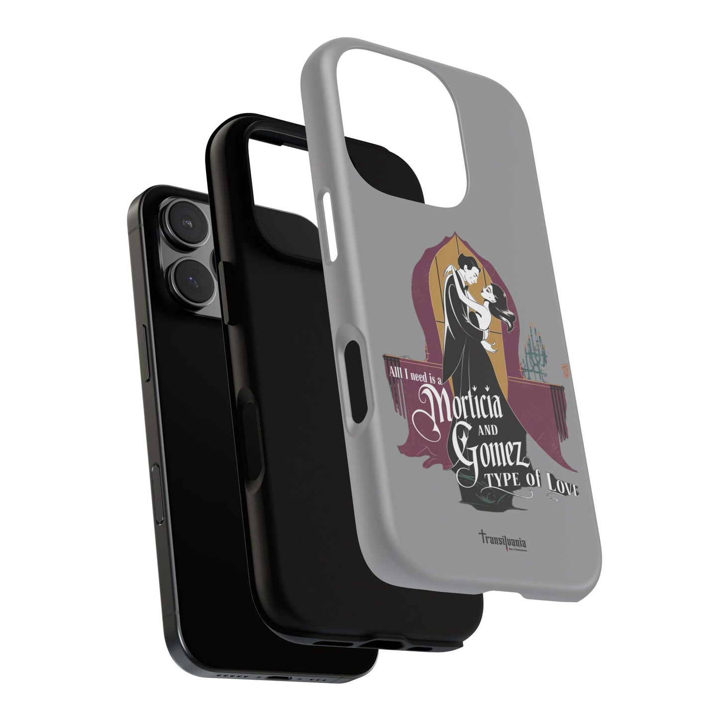 Morticia and Gomez Love Phone Case - Stylish Tough Protection with Gothic Charm