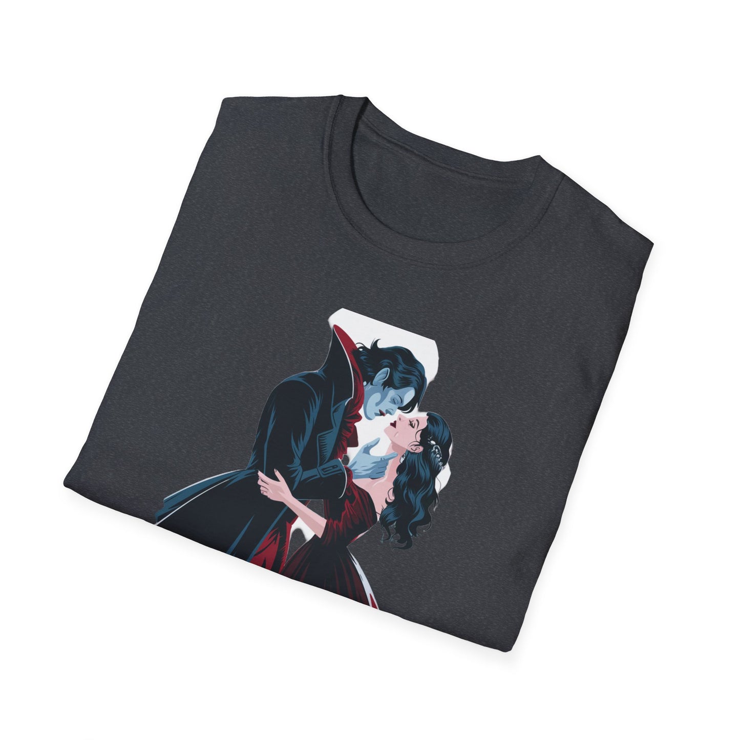 Romantic Vampire Graphic T-Shirt - 'I Have Crossed Oceans of Time to Find You'