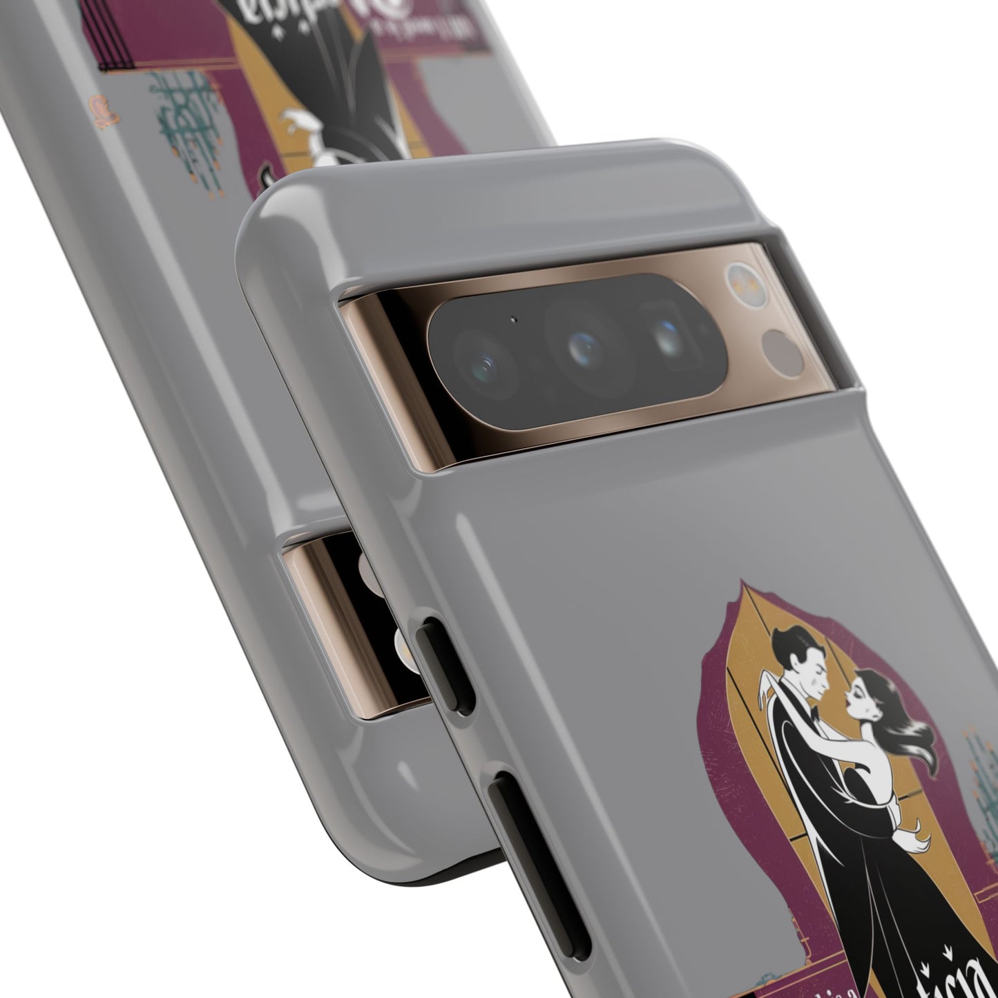 Morticia and Gomez Love Phone Case - Stylish Tough Protection with Gothic Charm