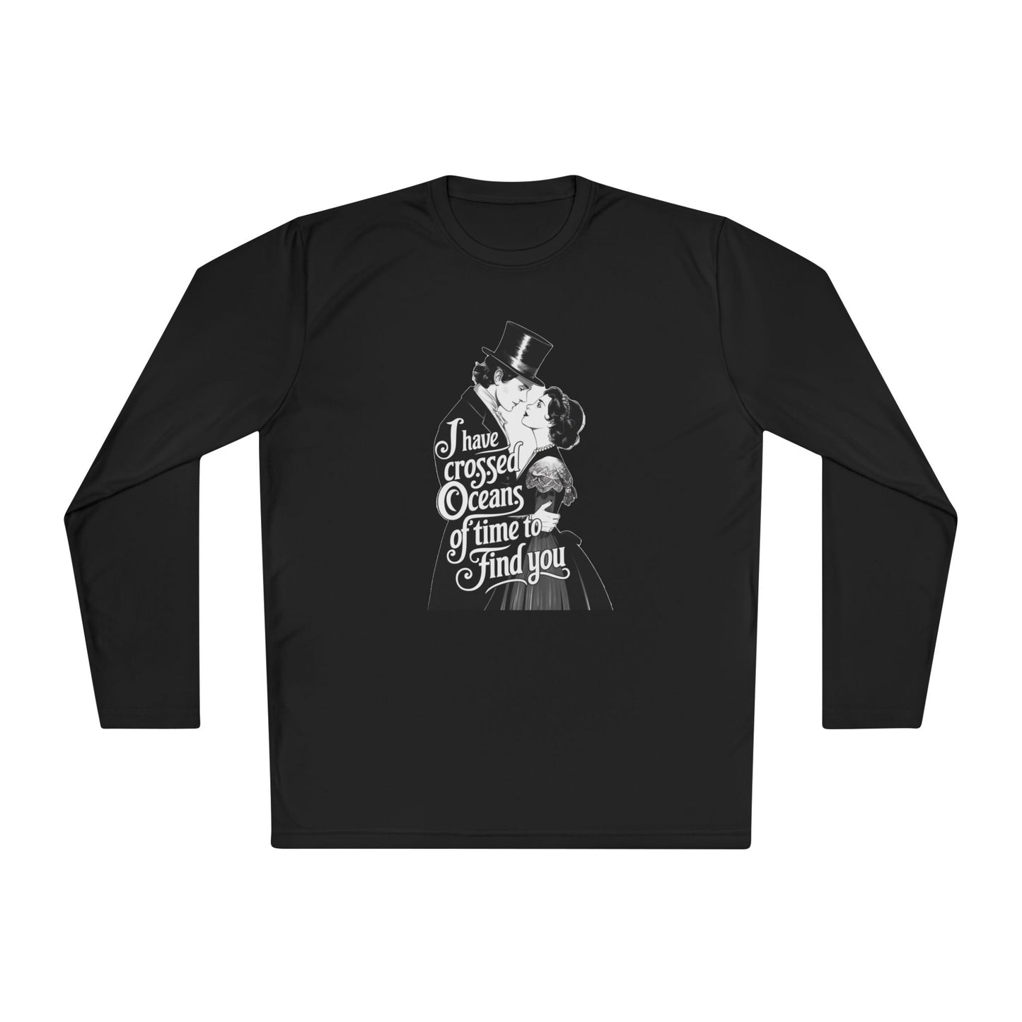 Unisex Lightweight Long Sleeve Tee - 'I Have Crossed Oceans of Time to Find You' Design