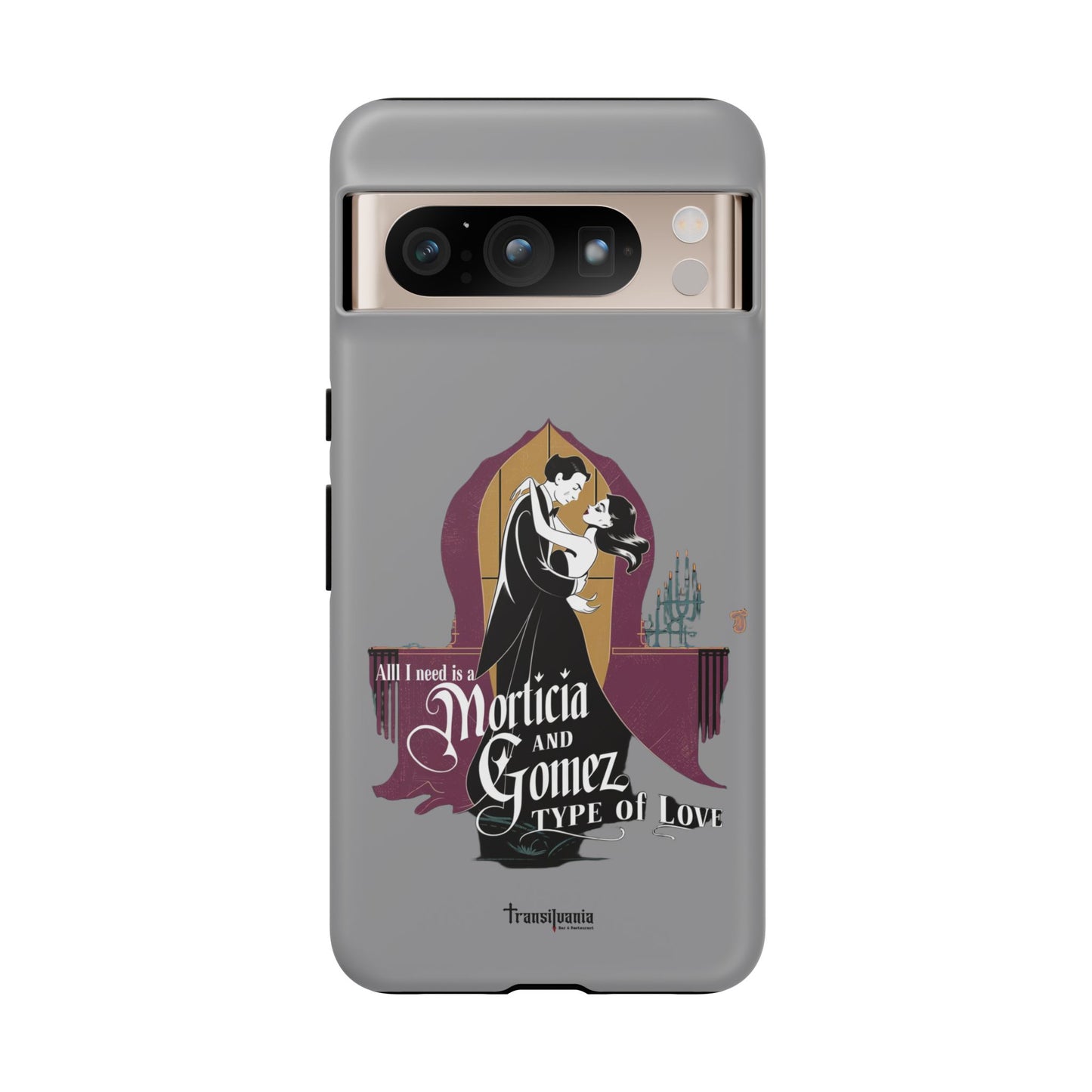 Morticia and Gomez Love Phone Case - Stylish Tough Protection with Gothic Charm