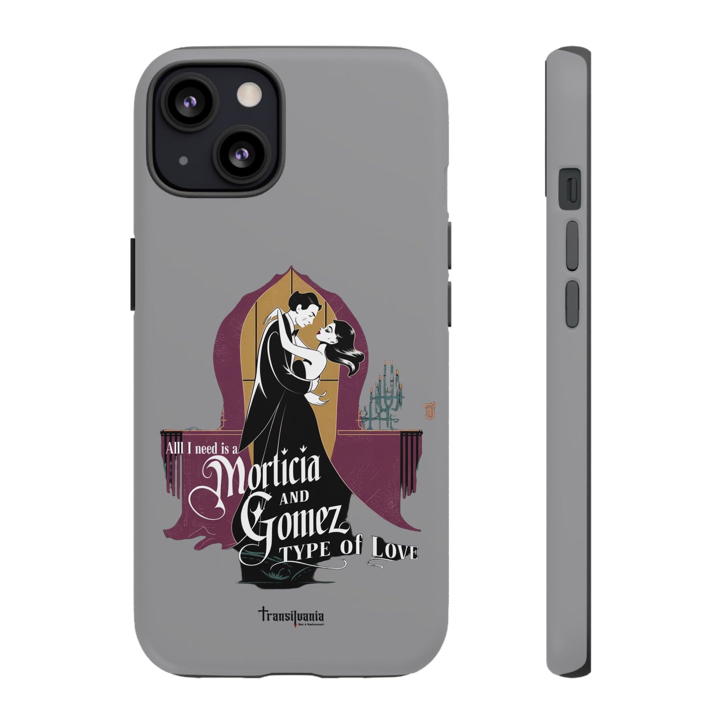Morticia and Gomez Love Phone Case - Stylish Tough Protection with Gothic Charm