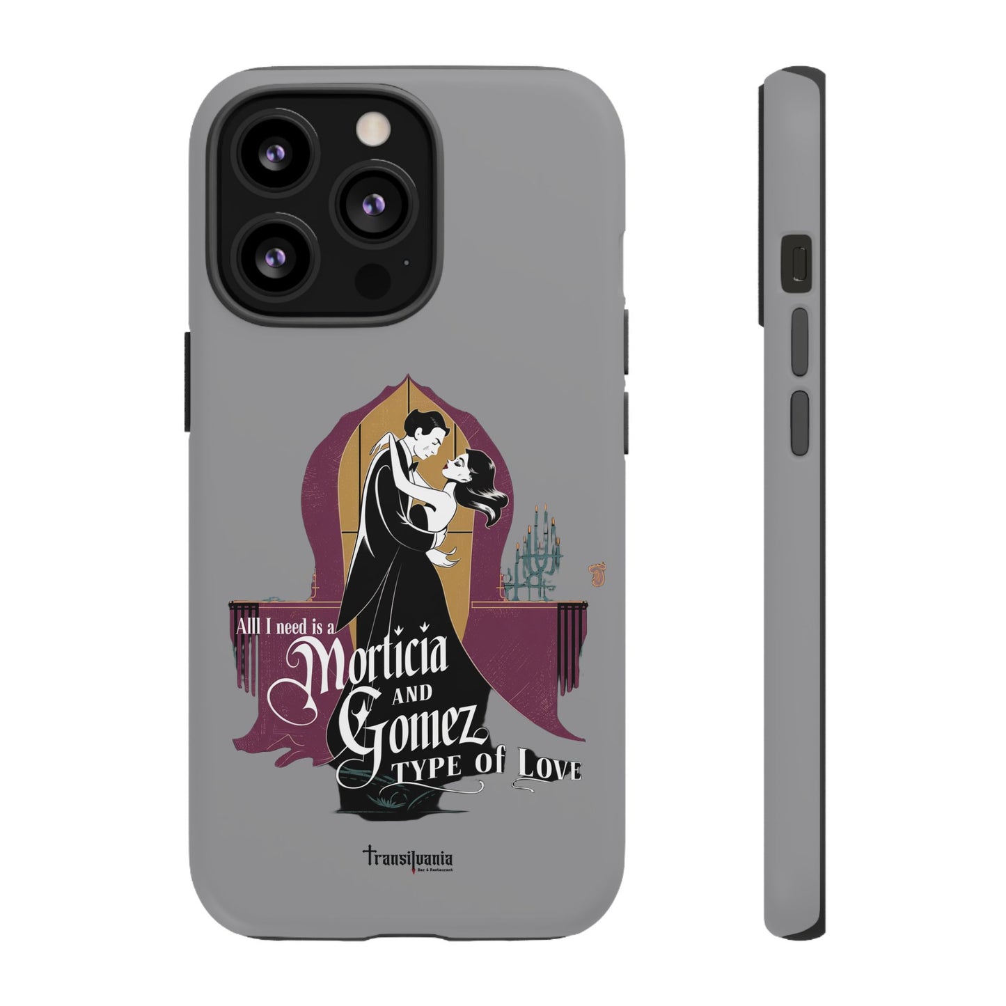 Morticia and Gomez Love Phone Case - Stylish Tough Protection with Gothic Charm