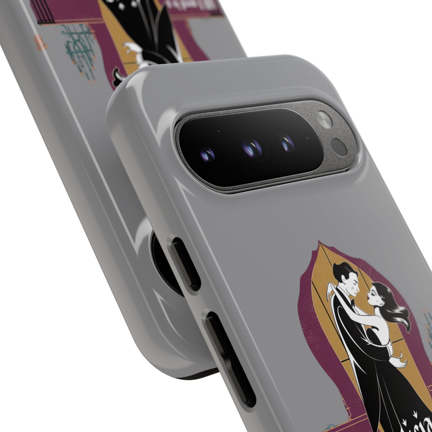 Morticia and Gomez Love Phone Case - Stylish Tough Protection with Gothic Charm