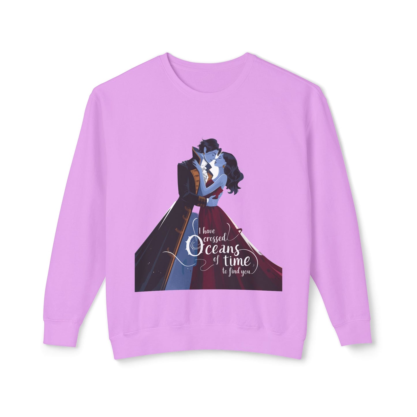 Love Across Time Crewneck Sweatshirt - Unisex Romantic Design