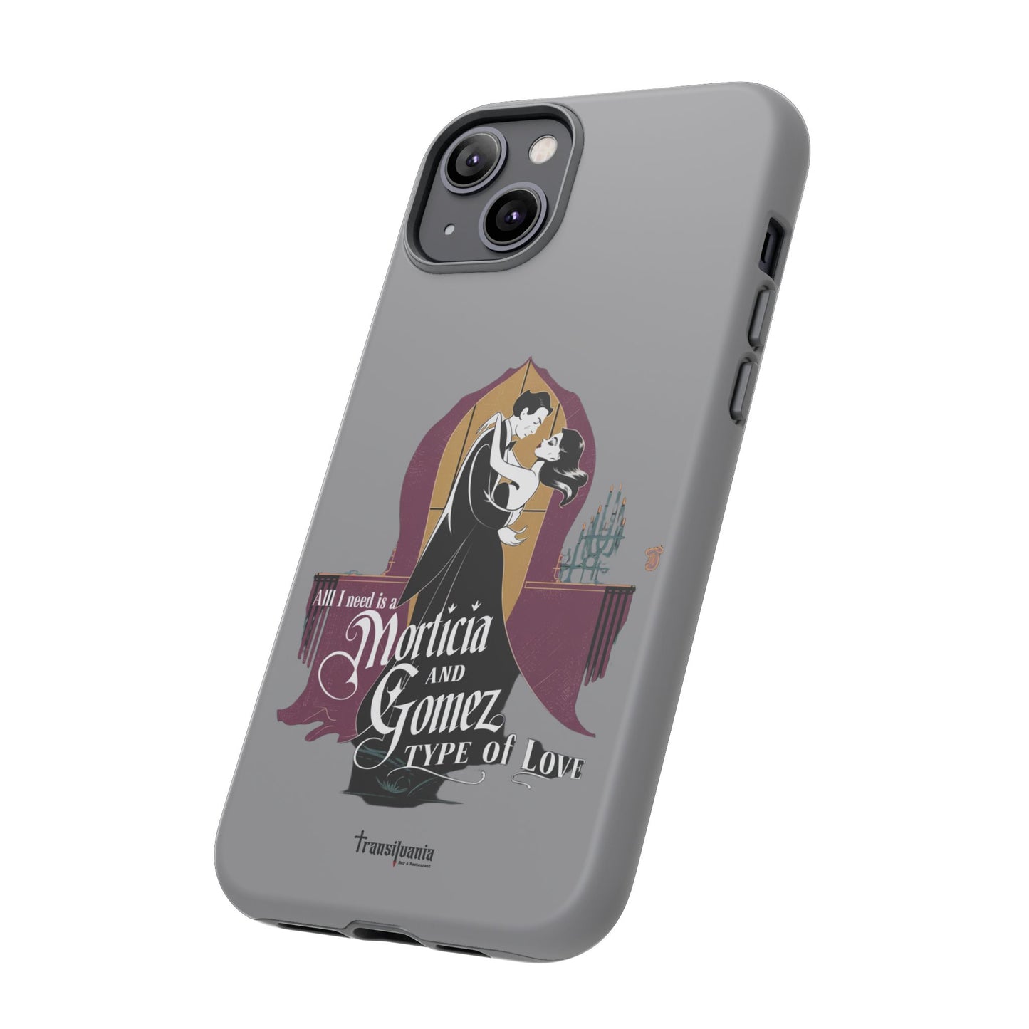Morticia and Gomez Love Phone Case - Stylish Tough Protection with Gothic Charm