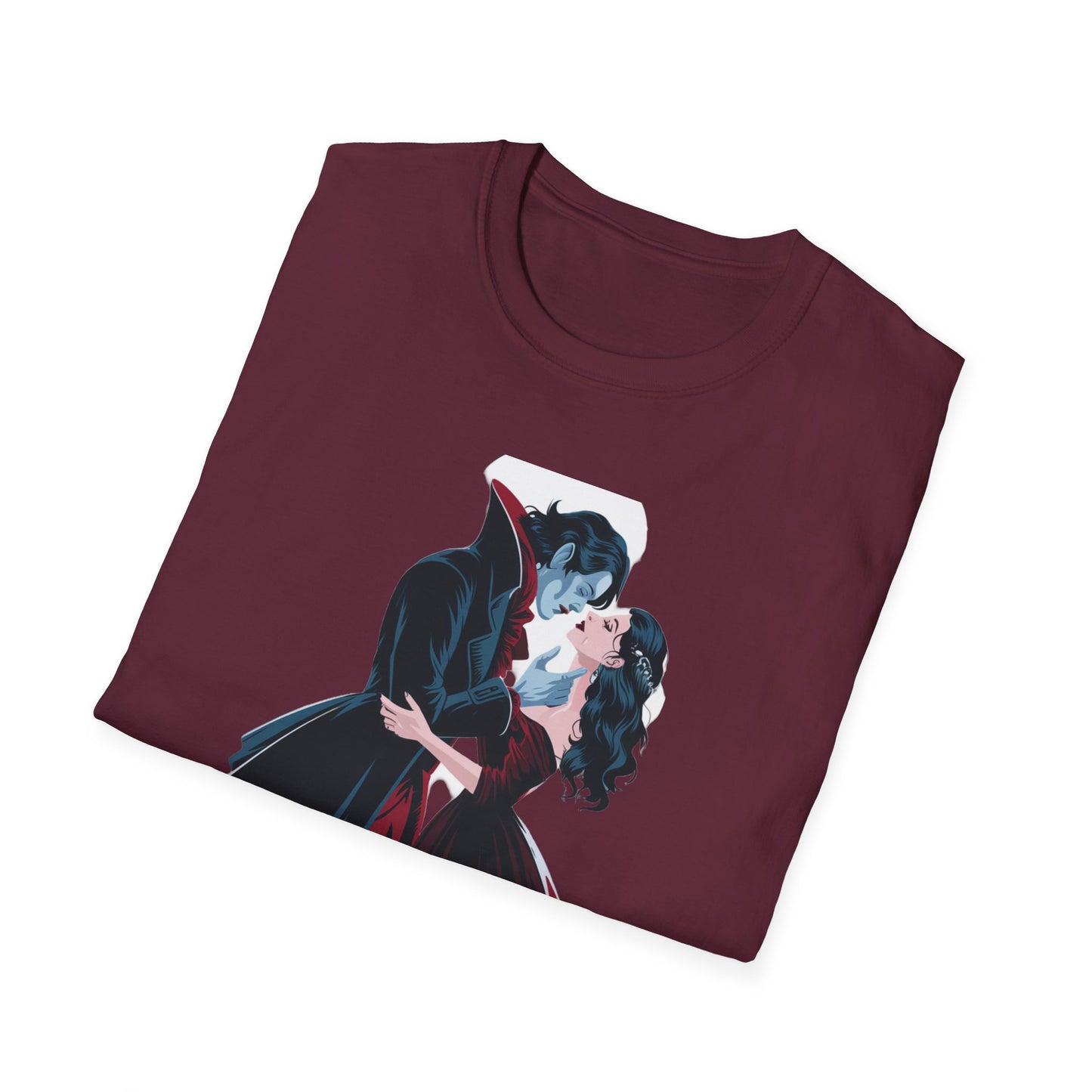 Romantic Vampire Graphic T-Shirt - 'I Have Crossed Oceans of Time to Find You'