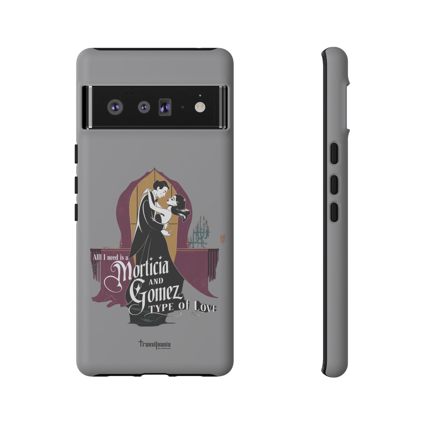 Morticia and Gomez Love Phone Case - Stylish Tough Protection with Gothic Charm