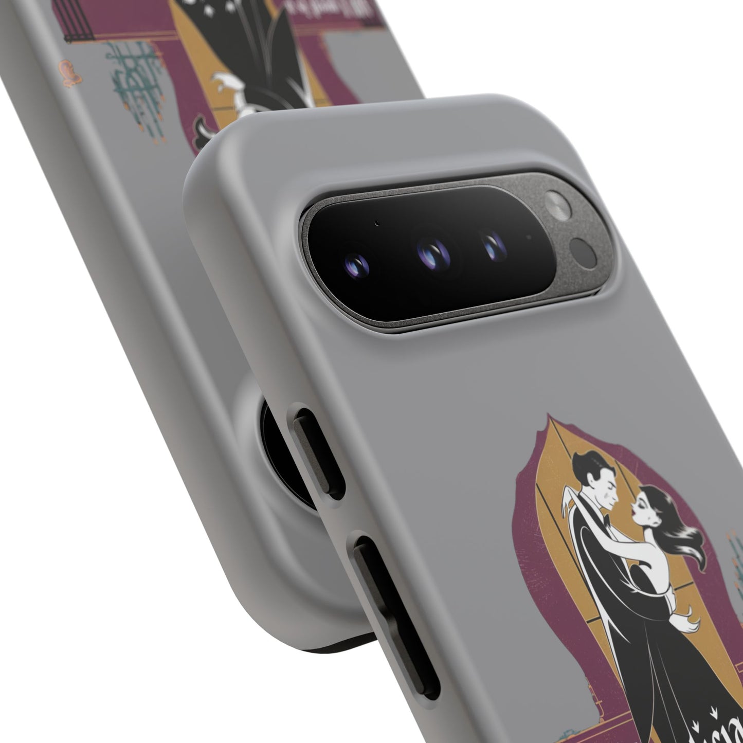 Morticia and Gomez Love Phone Case - Stylish Tough Protection with Gothic Charm