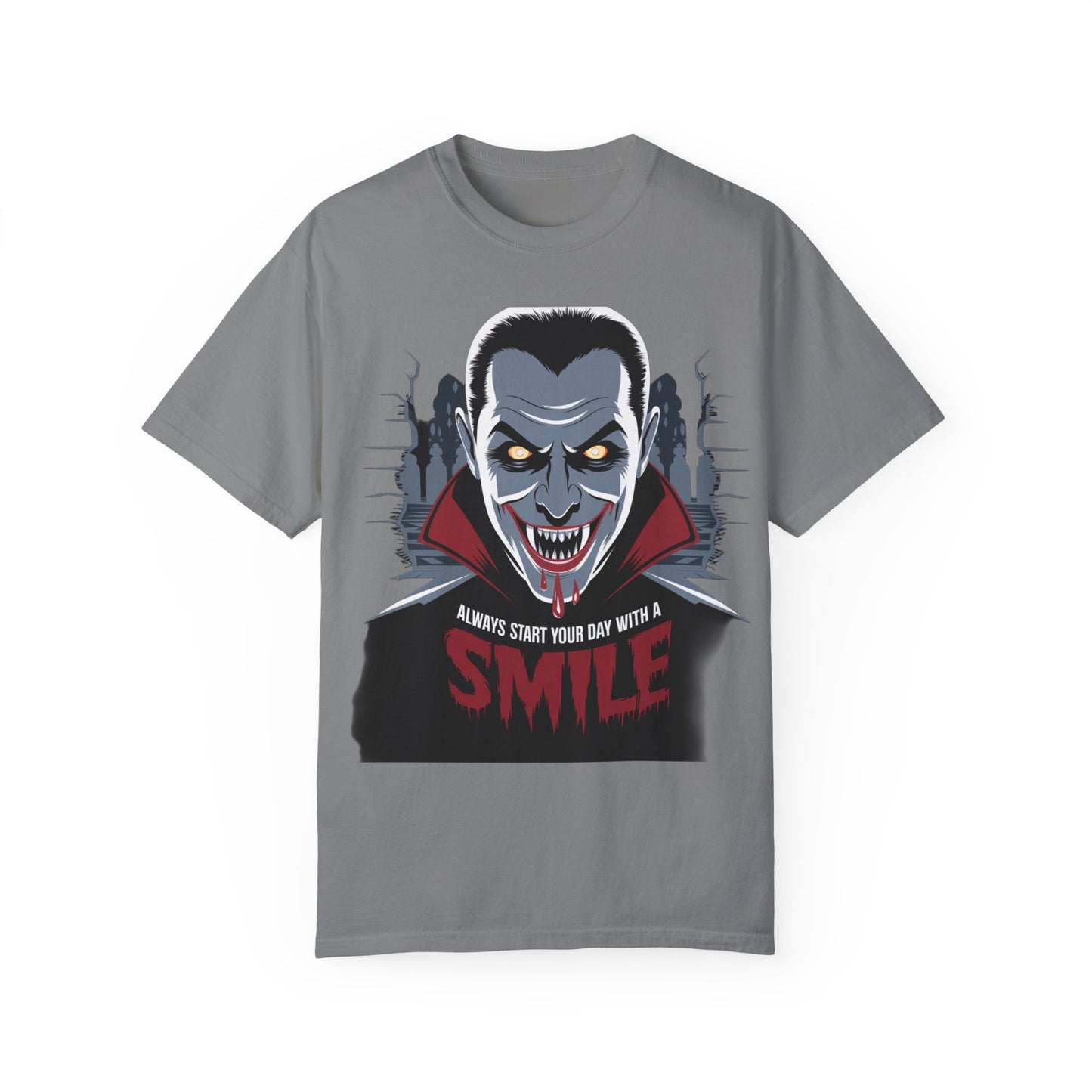 Vampire Smile Unisex Tee - Perfect for Halloween and Horror Fans