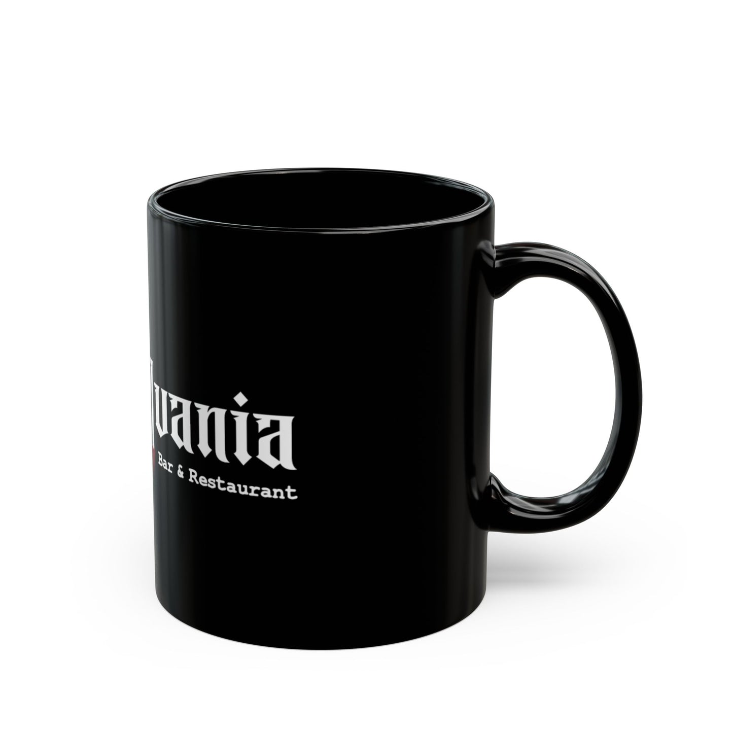 Transylvania Bar & Restaurant Black Mug - 11oz / 15oz Ceramic Coffee Cup