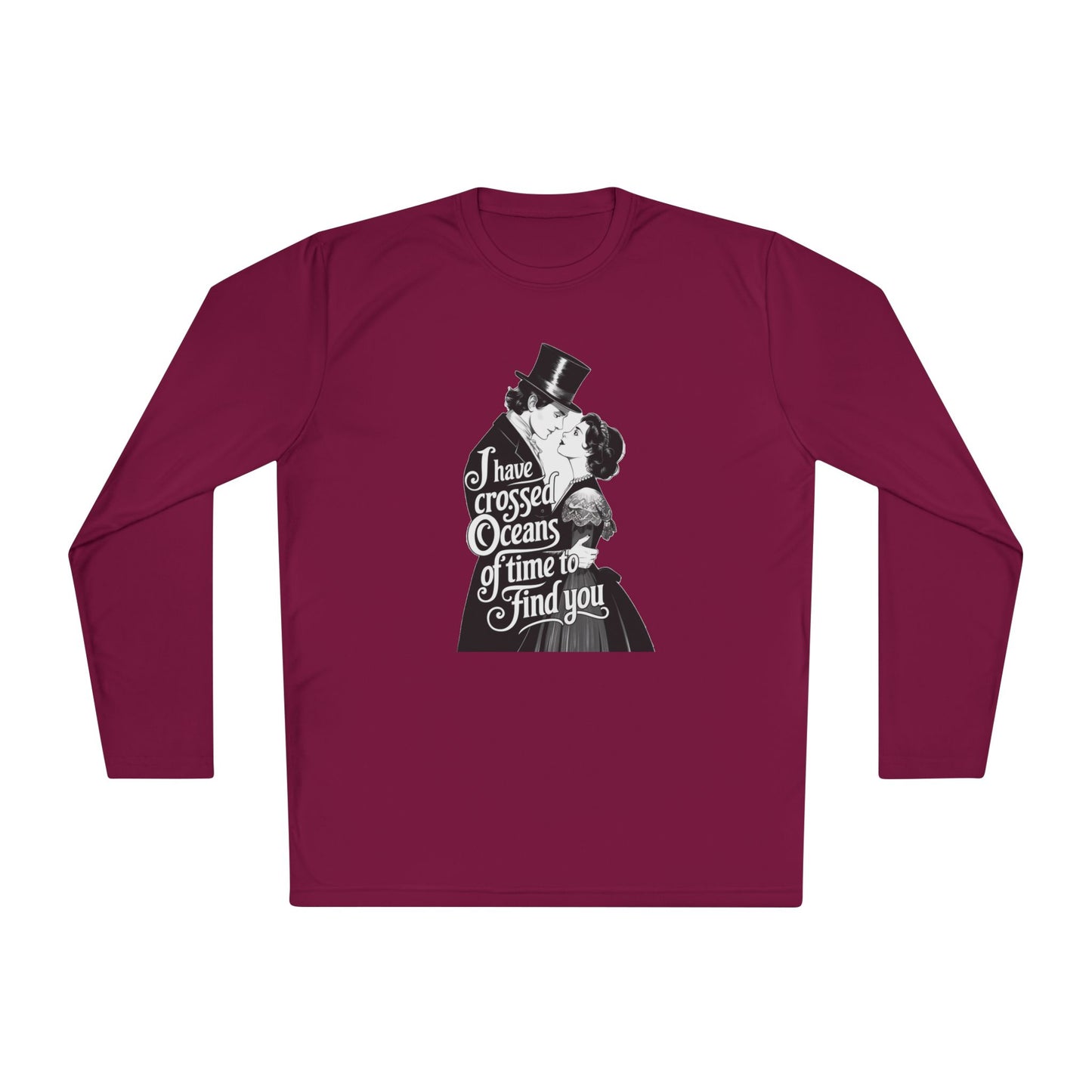 Unisex Lightweight Long Sleeve Tee - 'I Have Crossed Oceans of Time to Find You' Design