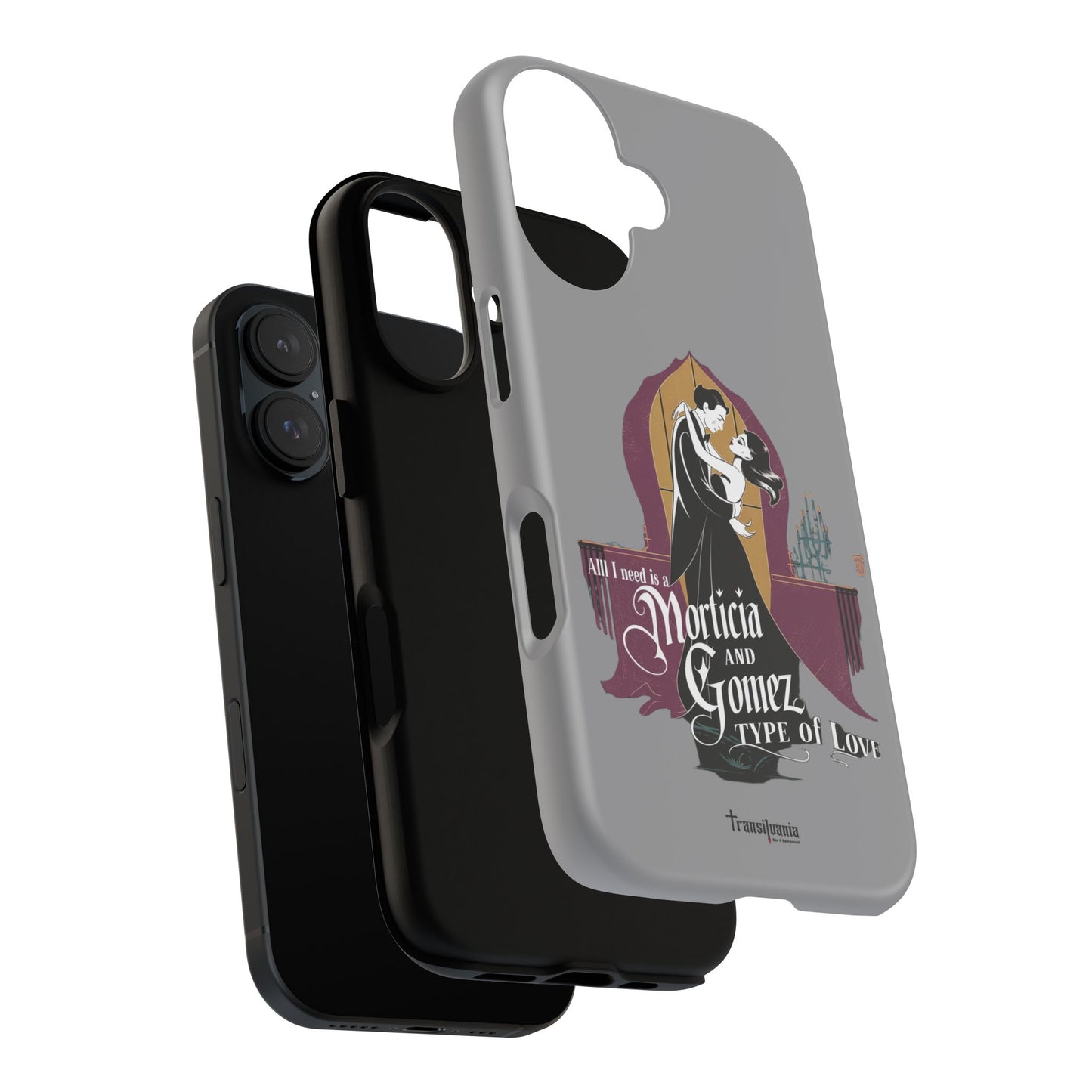 Morticia and Gomez Love Phone Case - Stylish Tough Protection with Gothic Charm