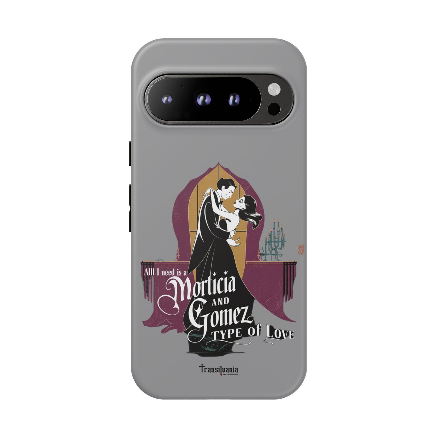 Morticia and Gomez Love Phone Case - Stylish Tough Protection with Gothic Charm