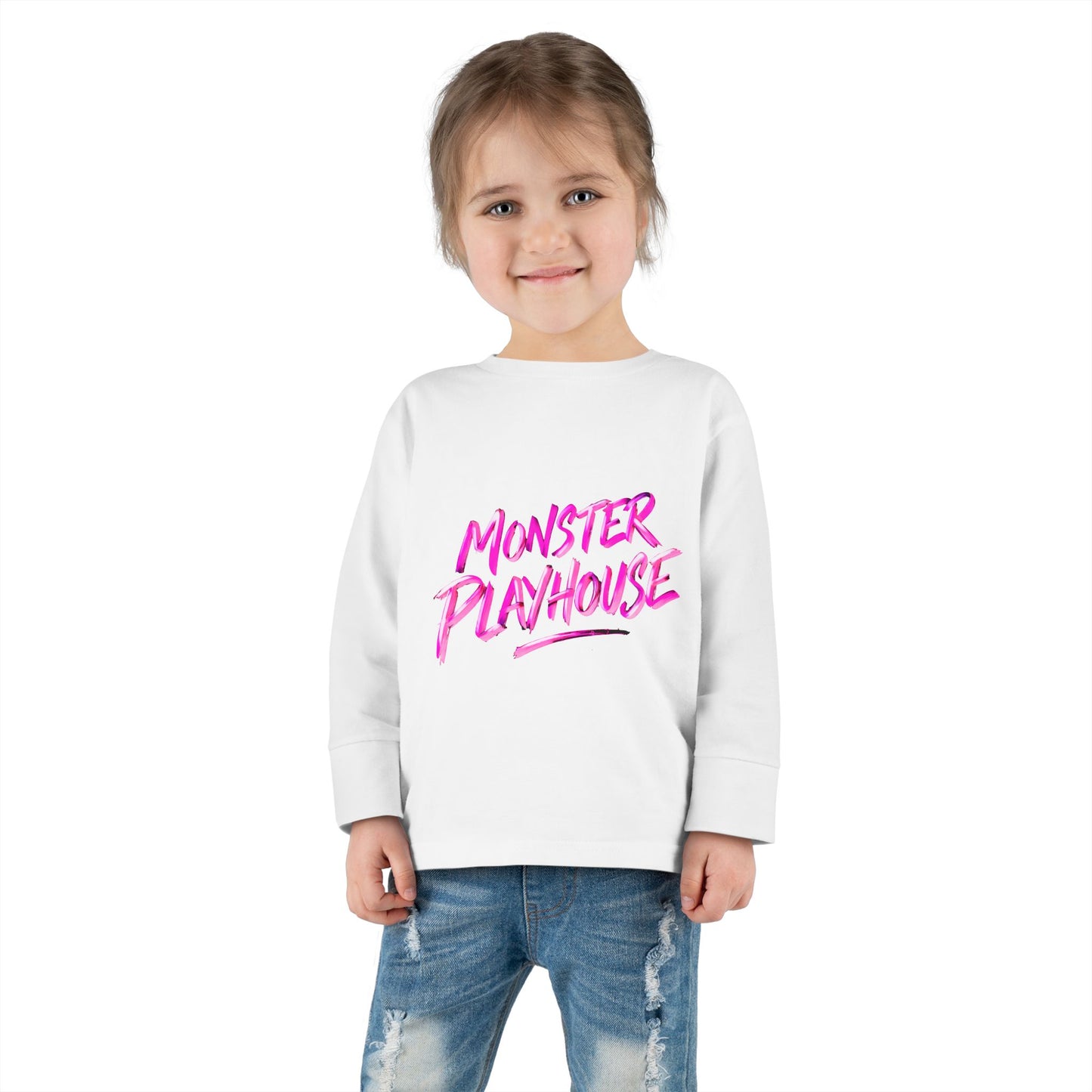 Little Monsters | Monster Playhouse | Toddler Long Sleeve Tee | Fun Kids Shirt, Cute Outfit, Playtime Apparel