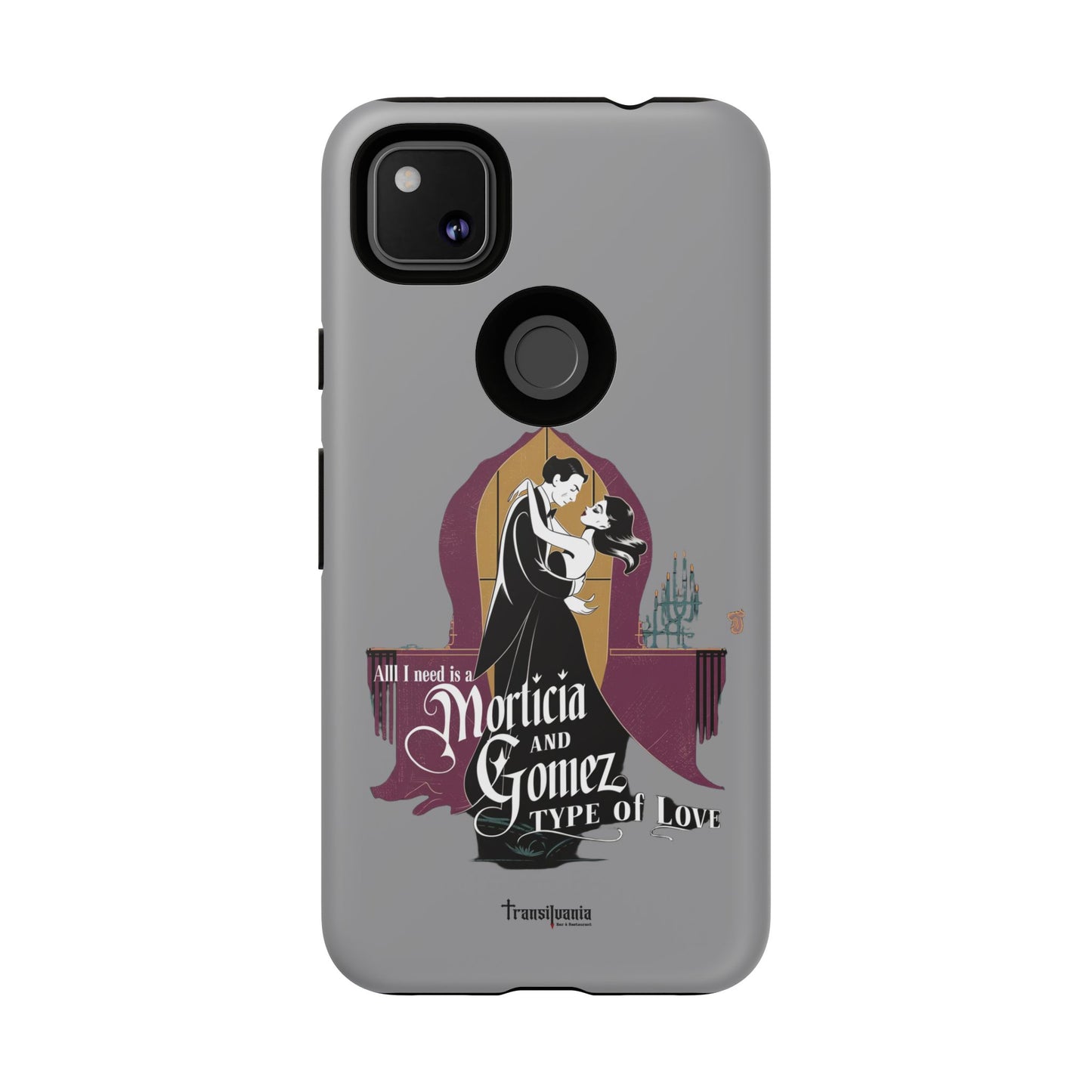 Morticia and Gomez Love Phone Case - Stylish Tough Protection with Gothic Charm