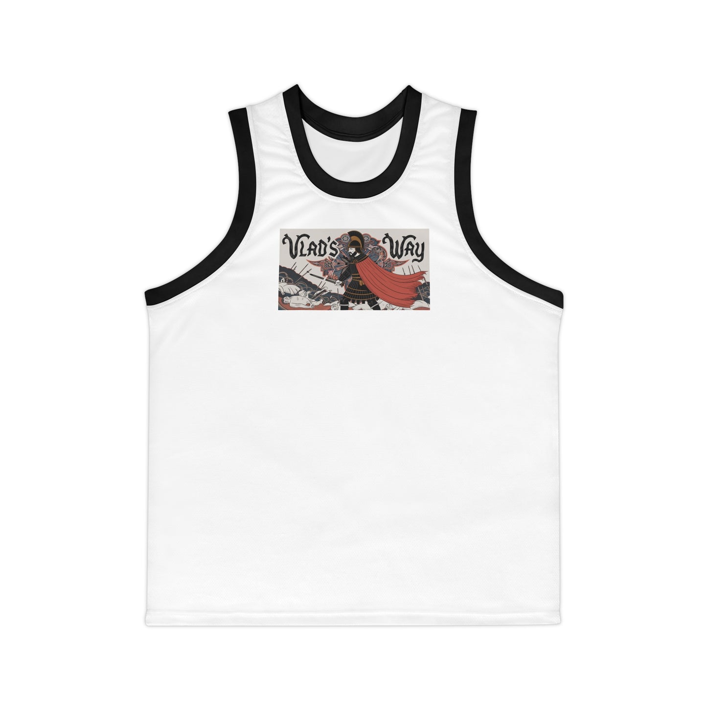 Unisex Basketball Jersey - Vlad's Way Design, Perfect for Sports Fans & Halloween