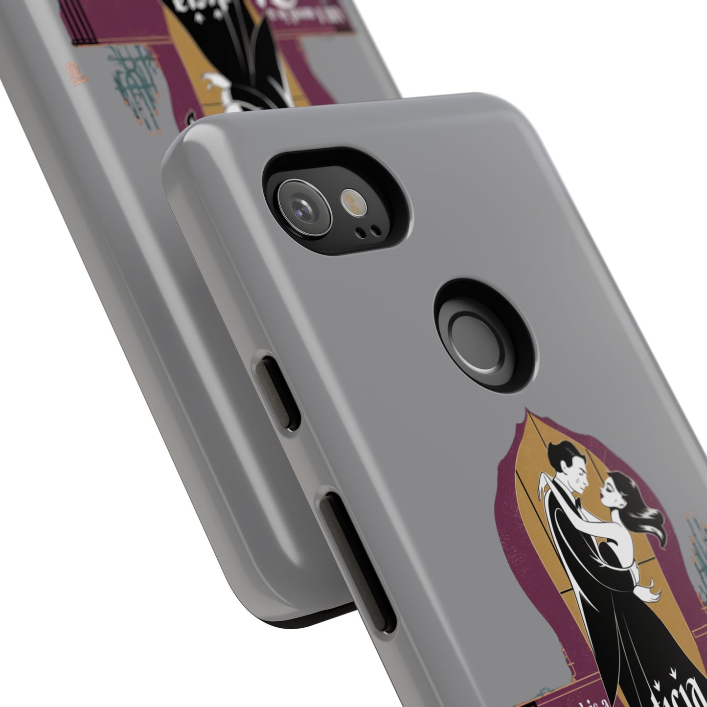 Morticia and Gomez Love Phone Case - Stylish Tough Protection with Gothic Charm