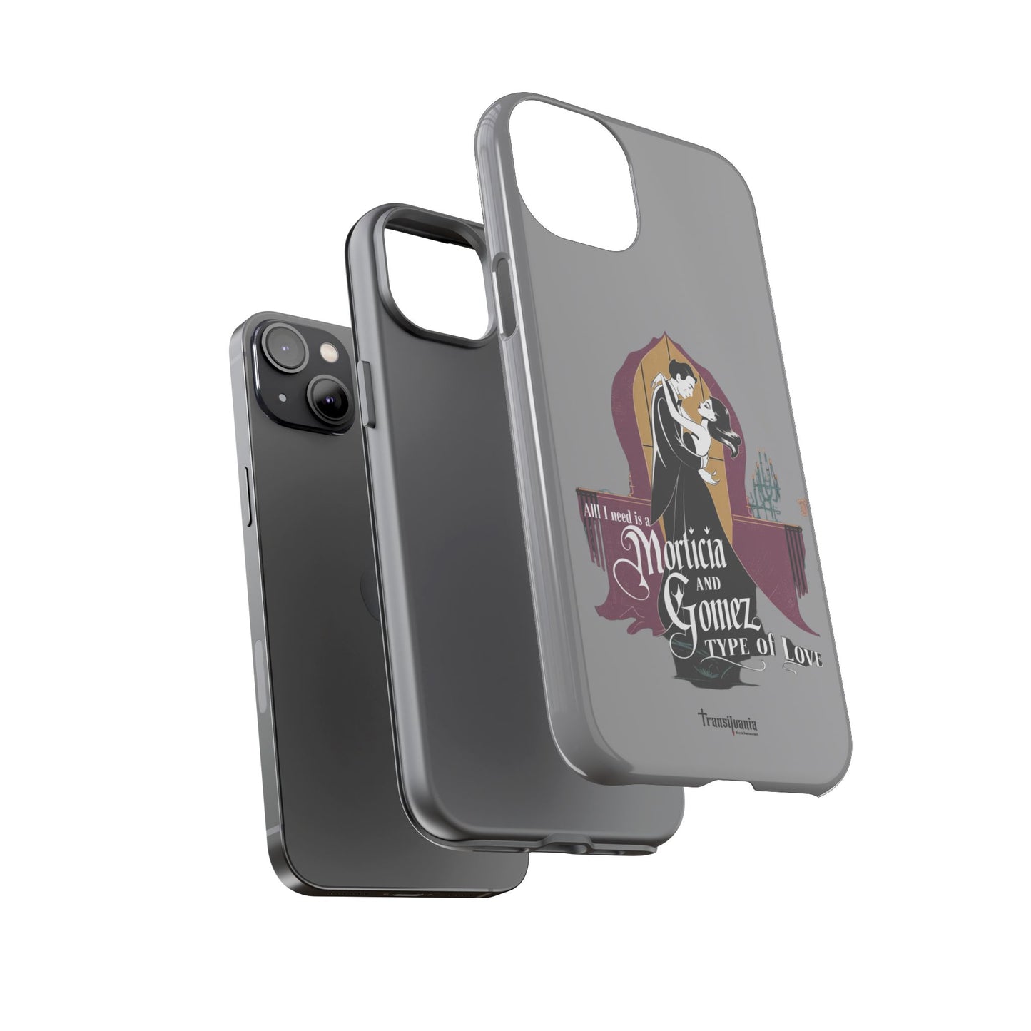 Morticia and Gomez Love Phone Case - Stylish Tough Protection with Gothic Charm