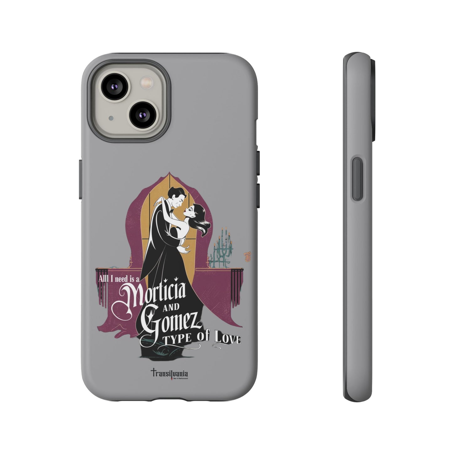 Morticia and Gomez Love Phone Case - Stylish Tough Protection with Gothic Charm