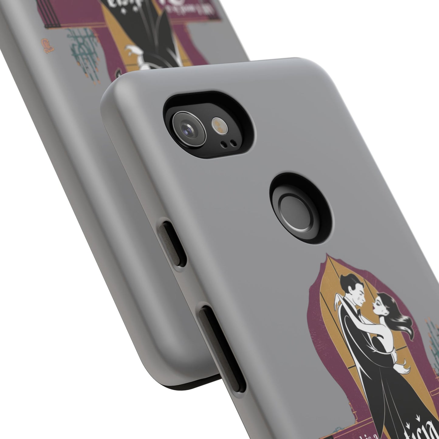 Morticia and Gomez Love Phone Case - Stylish Tough Protection with Gothic Charm