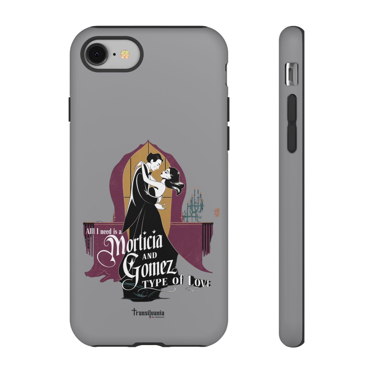 Morticia and Gomez Love Phone Case - Stylish Tough Protection with Gothic Charm