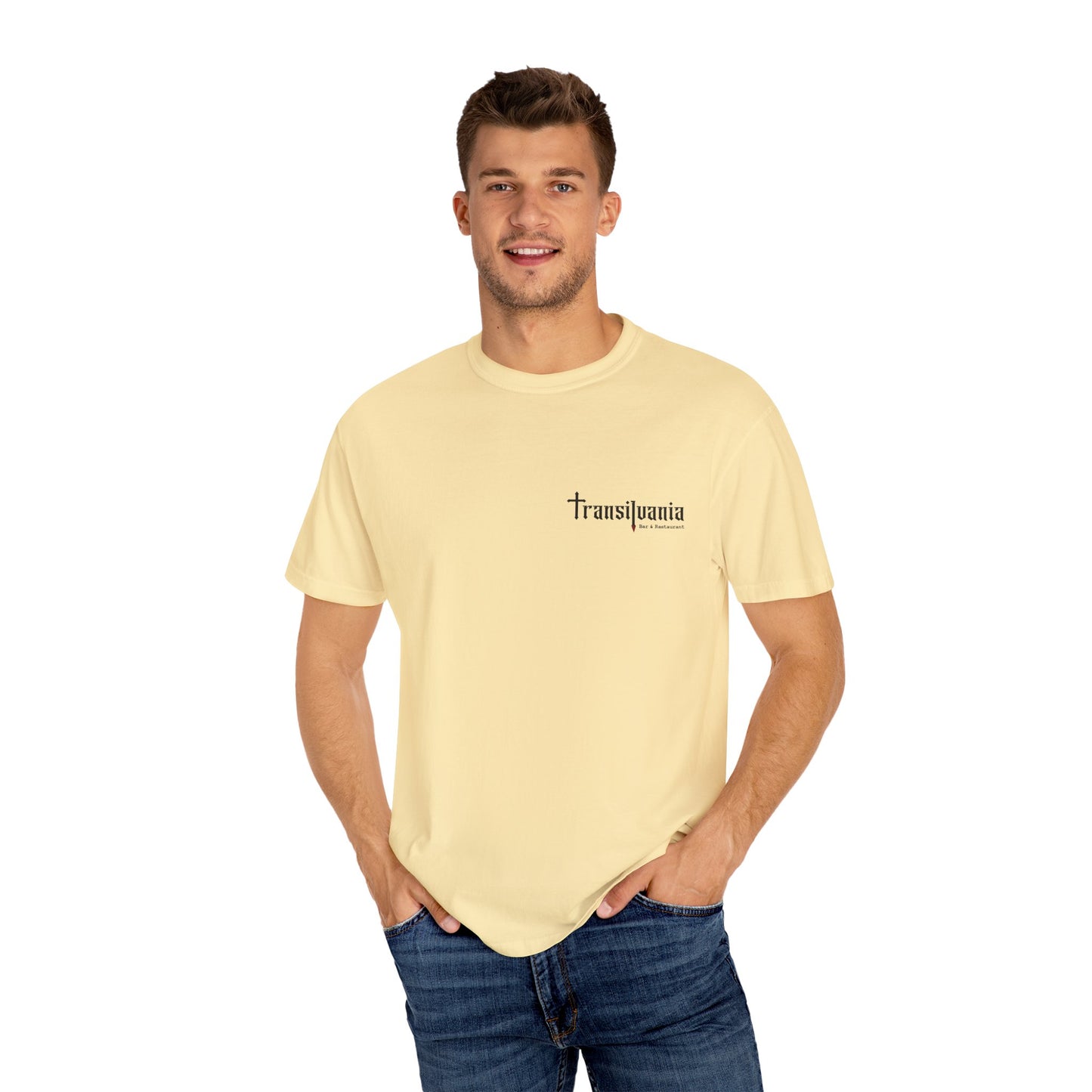 Transylvania Unisex Garment-Dyed T-Shirt - Vintage Style Graphic Tee