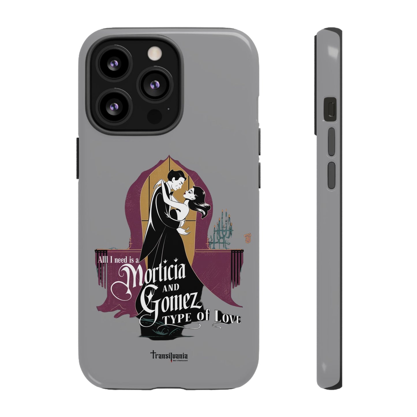 Morticia and Gomez Love Phone Case - Stylish Tough Protection with Gothic Charm