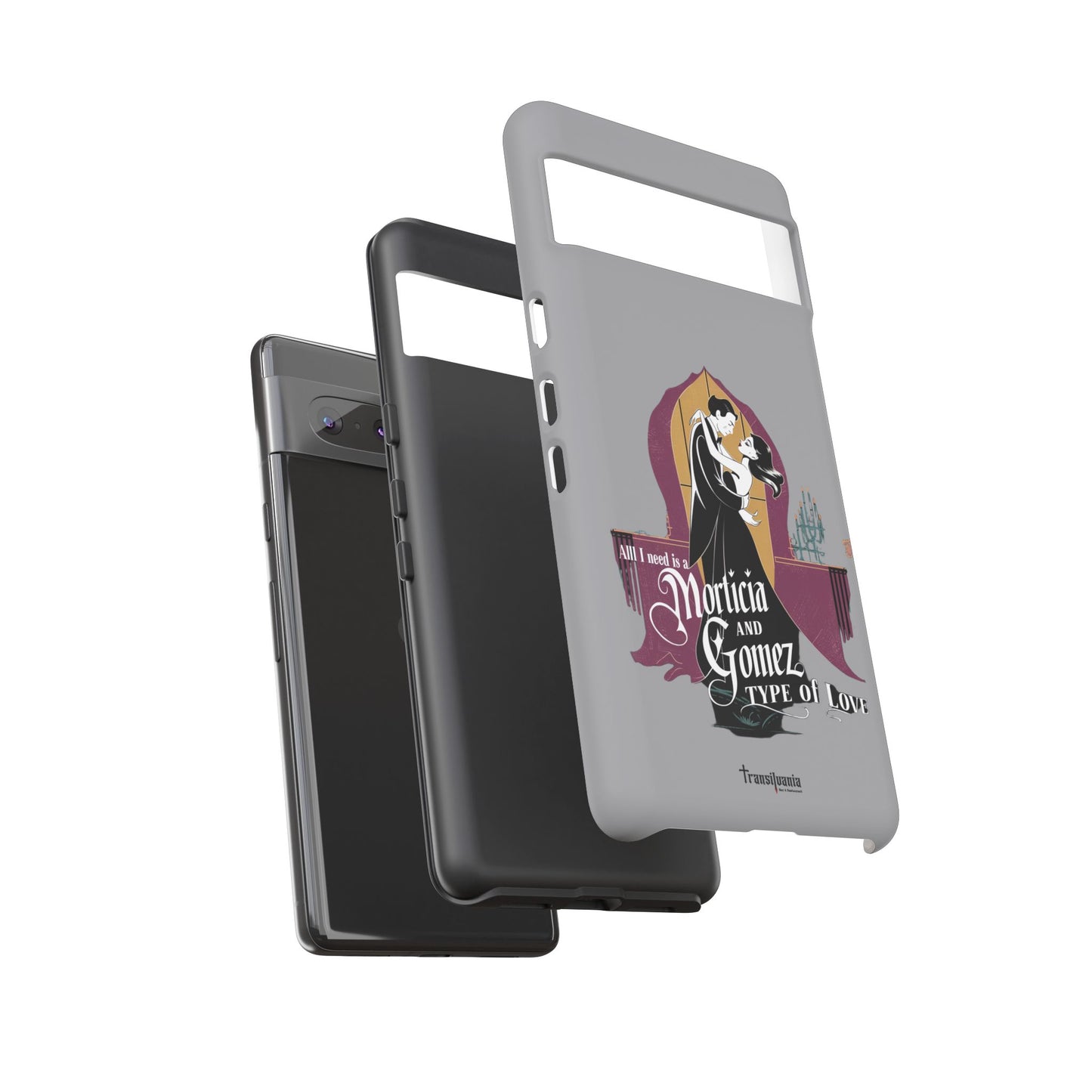 Morticia and Gomez Love Phone Case - Stylish Tough Protection with Gothic Charm