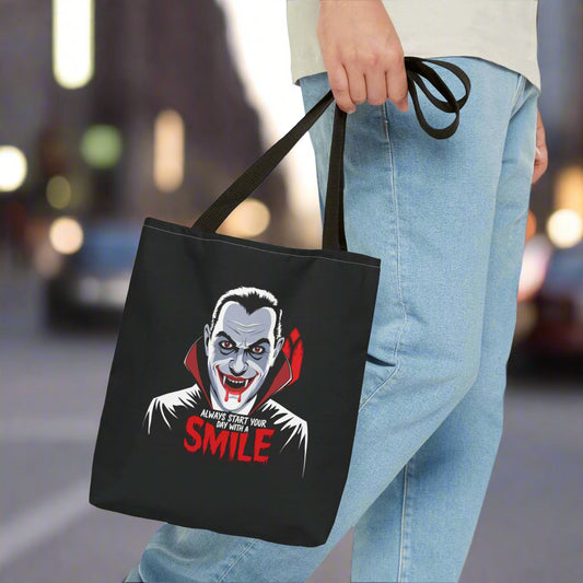 Vampire Smile Tote Bag - Perfect for Halloween and Everyday Use