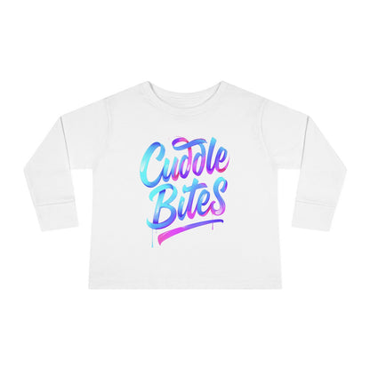 Little Monsters | Cuddle Bites | Toddler Long Sleeve Tee | Fun Kids Shirt, Cute Outfit, Playtime Apparel