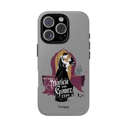 Morticia and Gomez Love Phone Case - Stylish Tough Protection with Gothic Charm