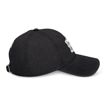 Vampires Do It Better Denim Hat - Stylish Embroidered Cap for Night Owls