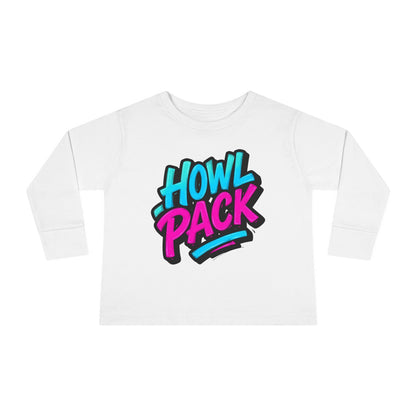Little Monsters | Howl Pack | Toddler Long Sleeve Tee | Fun Kids Shirt, Cute Outfit, Playtime Apparel