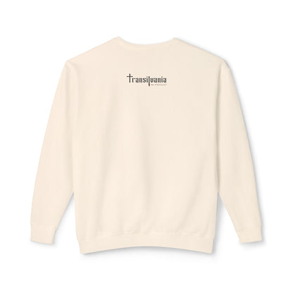 Unisex Halloween Vampire Crewneck Sweatshirt - 'Always Start Your Day with a Smile'