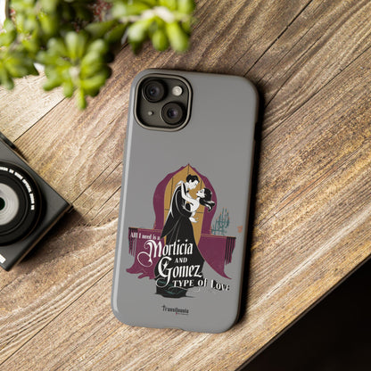 Morticia and Gomez Love Phone Case - Stylish Tough Protection with Gothic Charm